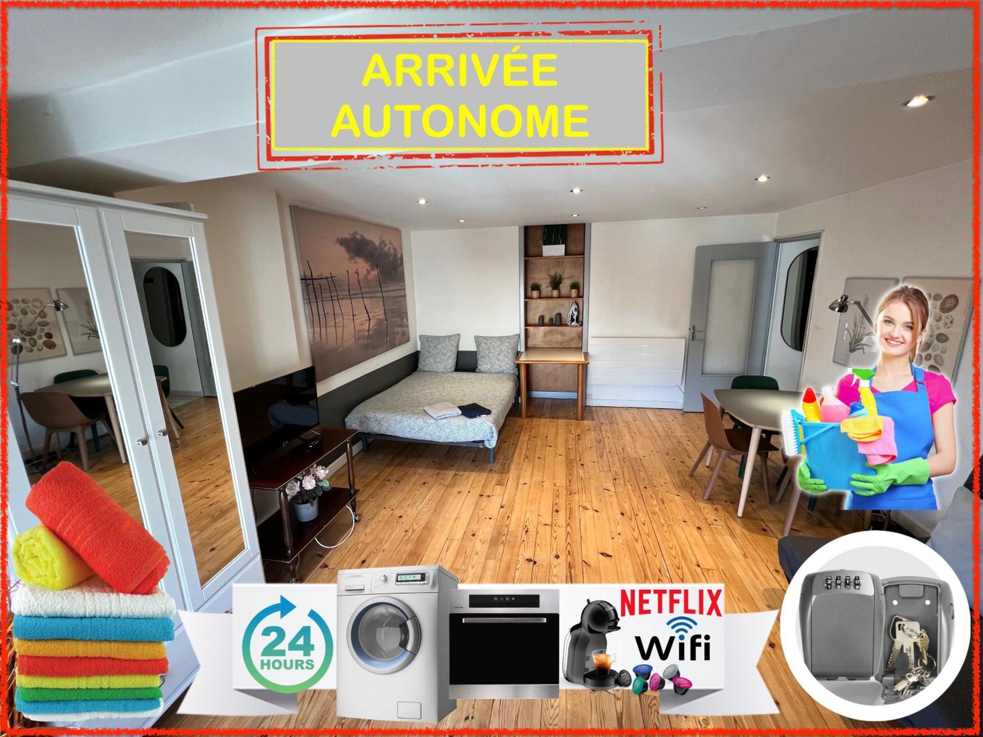 018 Chic & Cosy F1 41M2 Hypercentre Wifi Smart Tv Netflix Apartment Saint-Etienne  Exterior photo